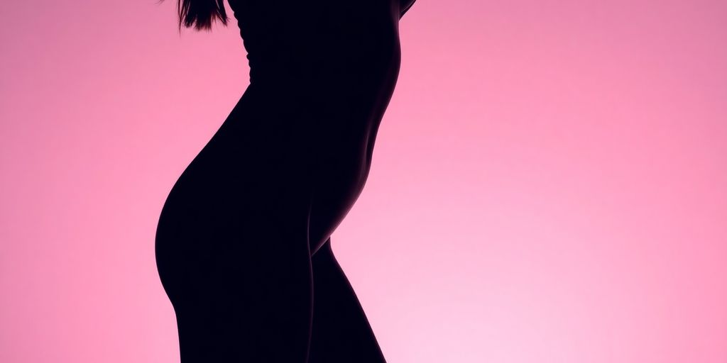 Silhueta feminina destacando áreas de lipoaspiração.