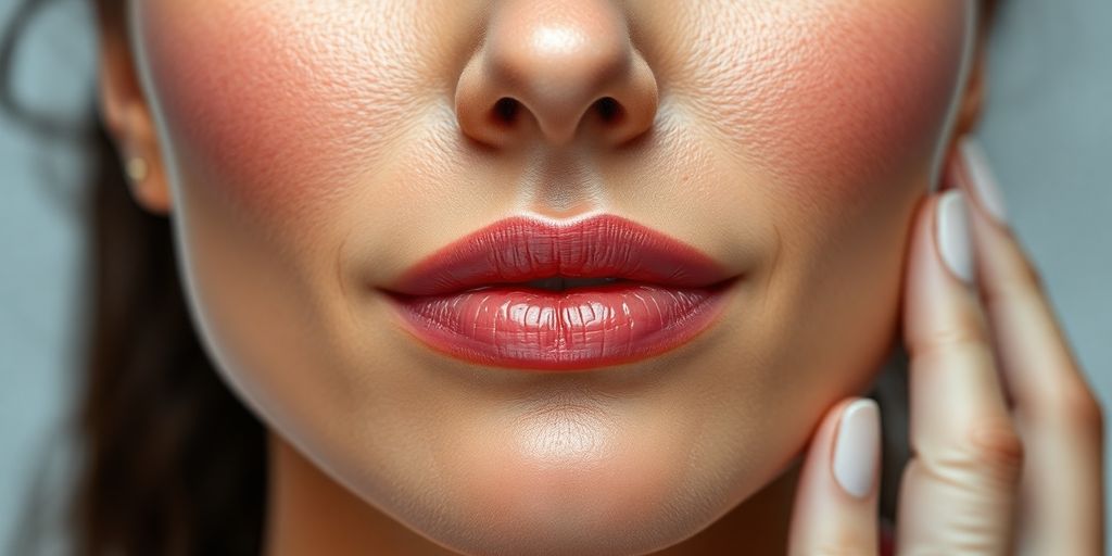 Rosto feminino com pele radiante após peeling profundo.