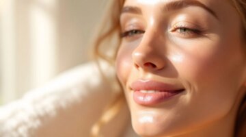 Pele rejuvenescida após peeling TCA.