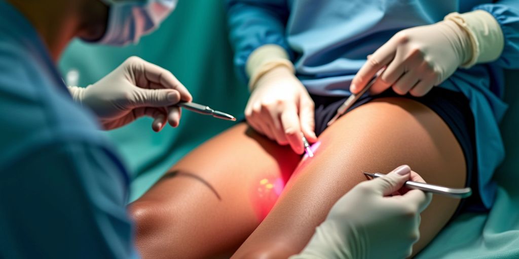 Imagem de cirurgia de lifting de coxas.