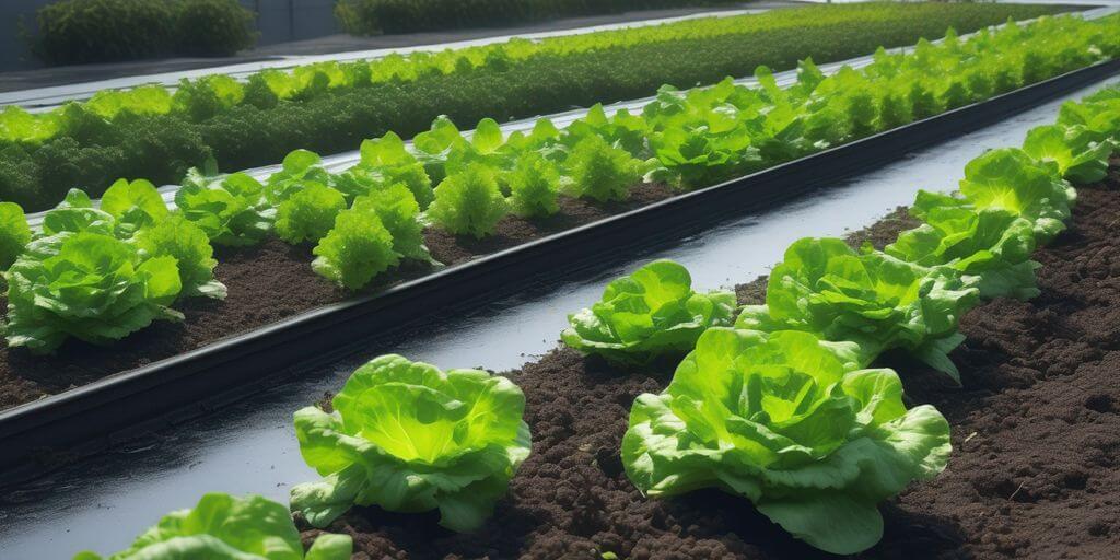 lettuce growing in various weather conditions