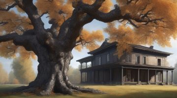 black alder tree in a historical setting